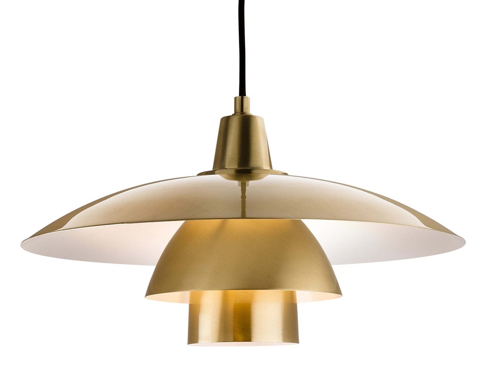 Olsen Pendant Light- Brushed Brass/ Brushed Steel