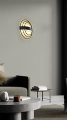 Ringo Wall Light- Black/ Gold