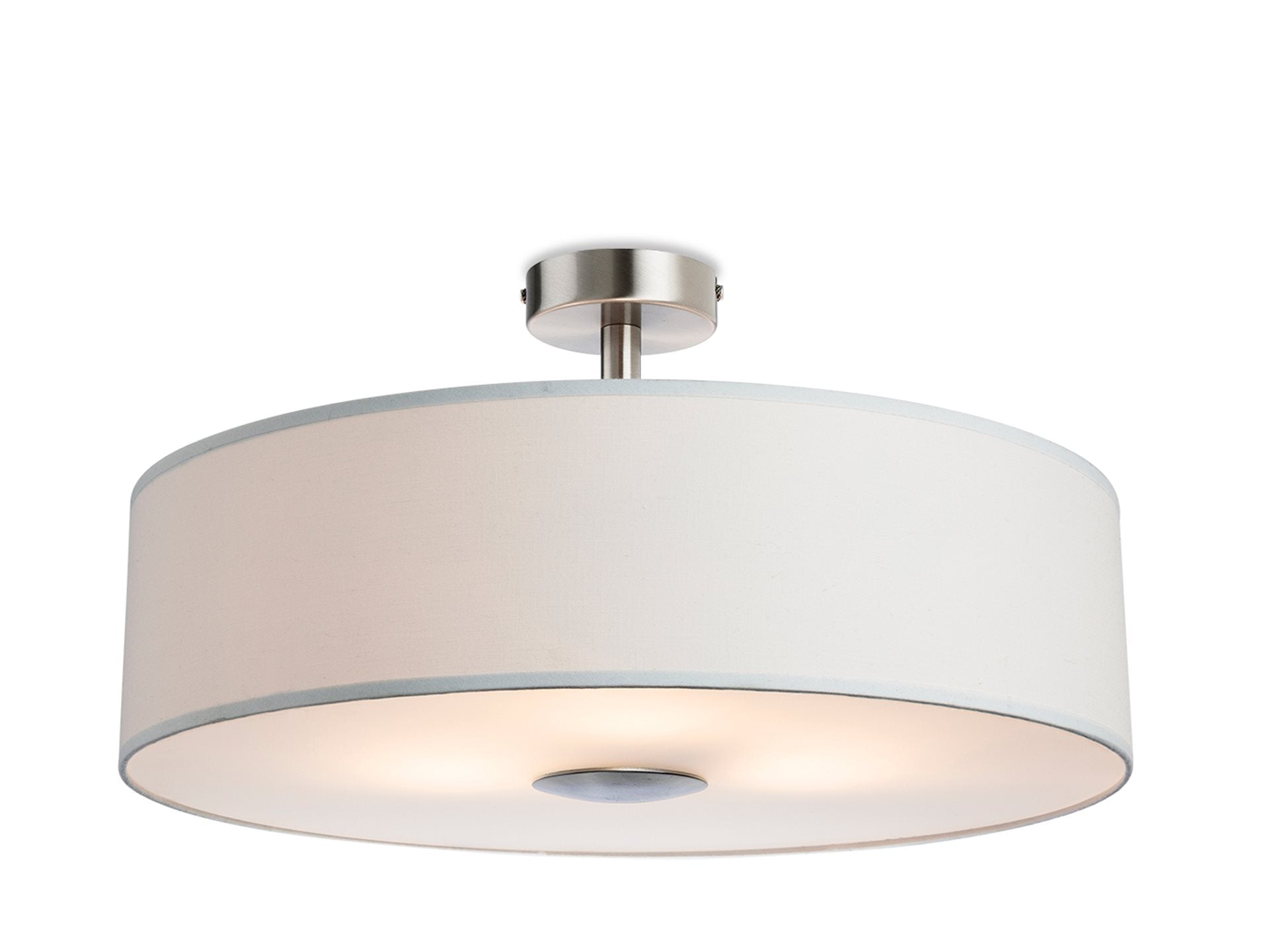 Madison Semi Flush Ceiling Fitting- Cream/ Taupe Finishes