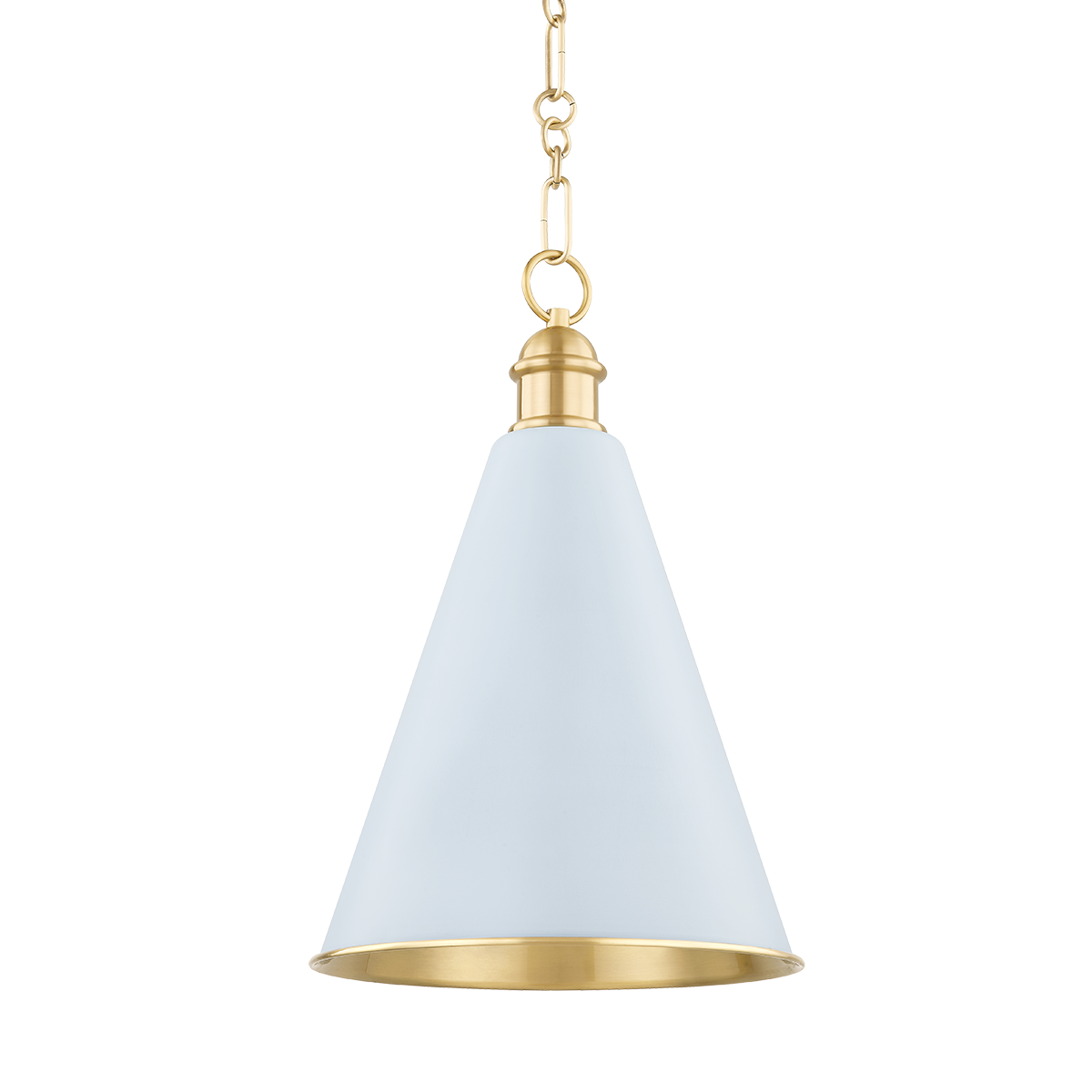 Fenimore 1Lt Pendant - White/Soft Blue