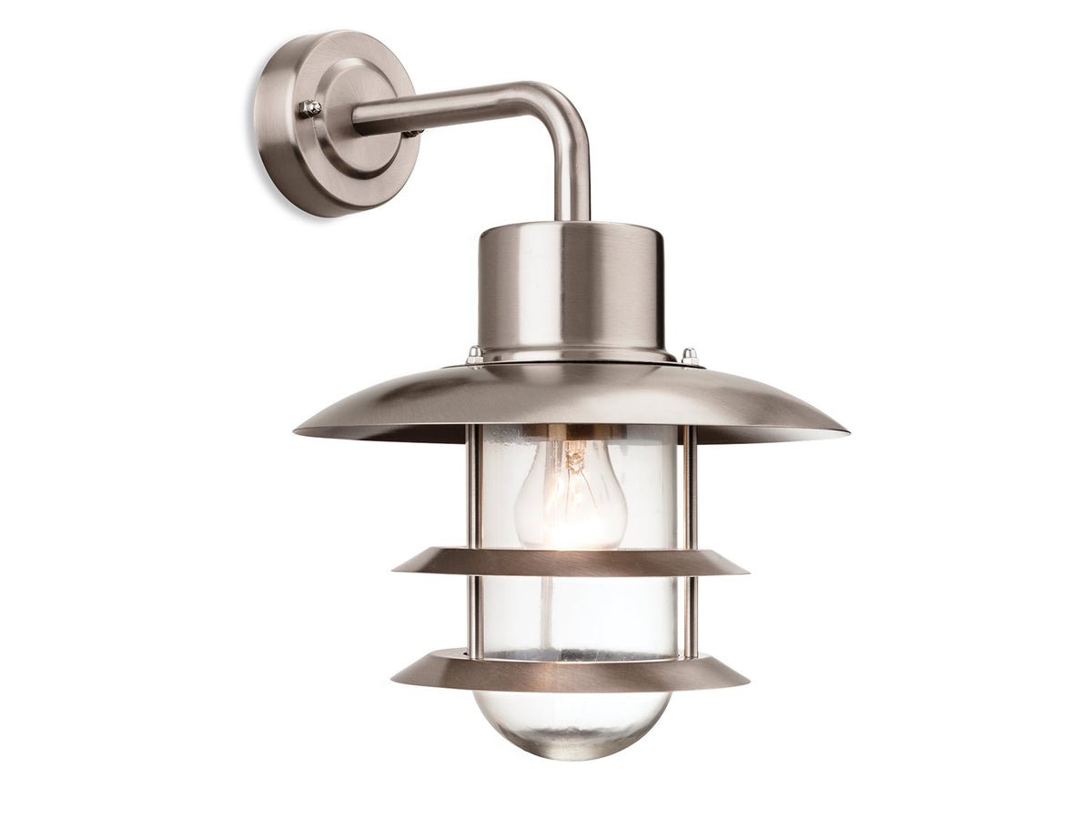 Austin Wall Light- Black/ Stainless Steel