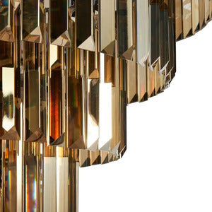 Inges 10 Light Chandelier- Bronze Crystal