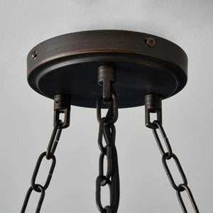 Inges 10 Light Chandelier- Bronze Crystal
