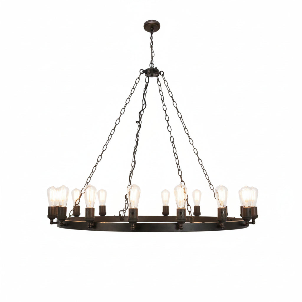 Capri 12/16Lt Chandelier- Bronze