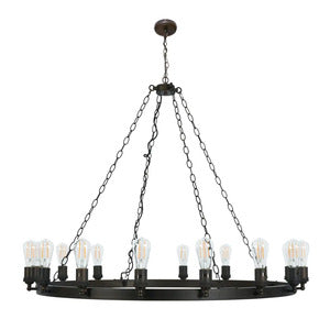 Capri 12/16Lt Chandelier- Bronze