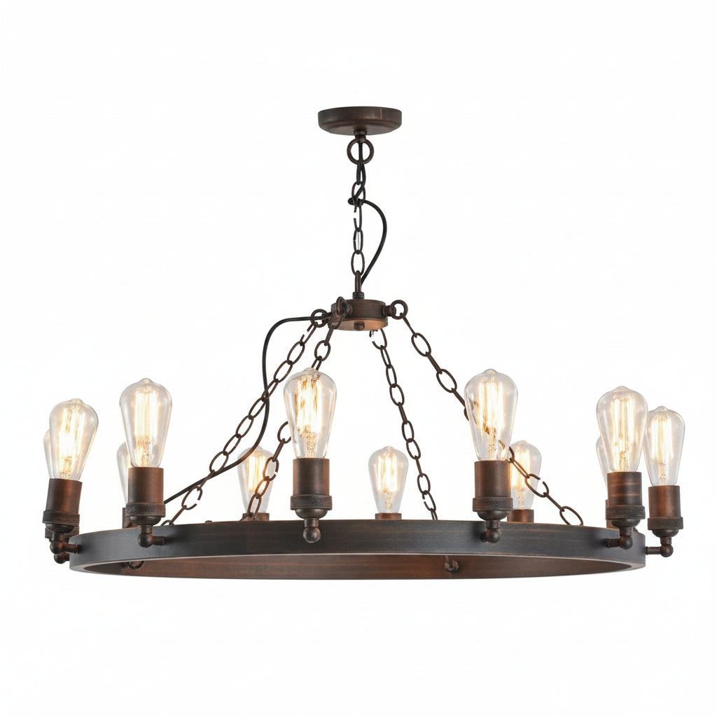 Capri 12/16Lt Chandelier- Bronze