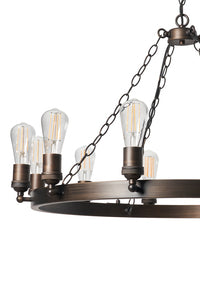 Capri 12/16Lt Chandelier- Bronze
