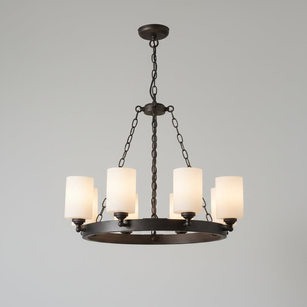 Capri 8Lt Ring Chandelier- Bronze