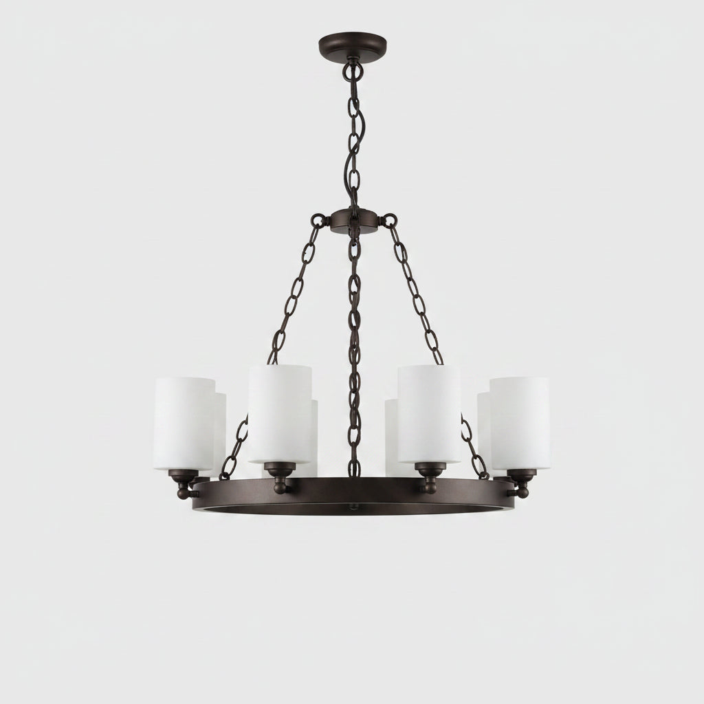 Capri 8Lt Ring Chandelier- Bronze