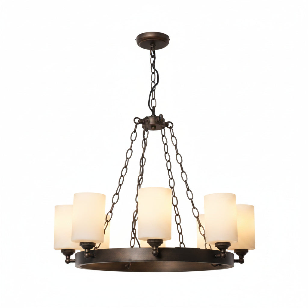 Capri 8Lt Ring Chandelier- Bronze