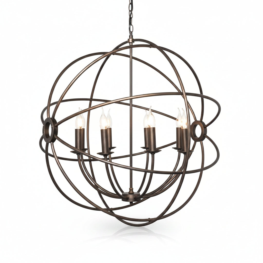Capri 8Lt Orbital Pendant- Bronze