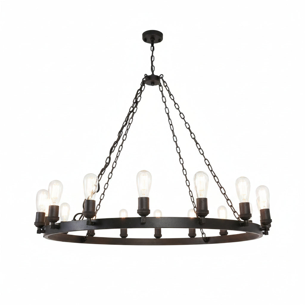 Capri 12/16Lt Chandelier- Bronze