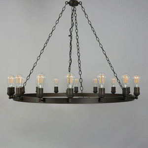 Capri 12/16Lt Chandelier- Bronze