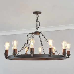 Capri 12/16Lt Chandelier- Bronze