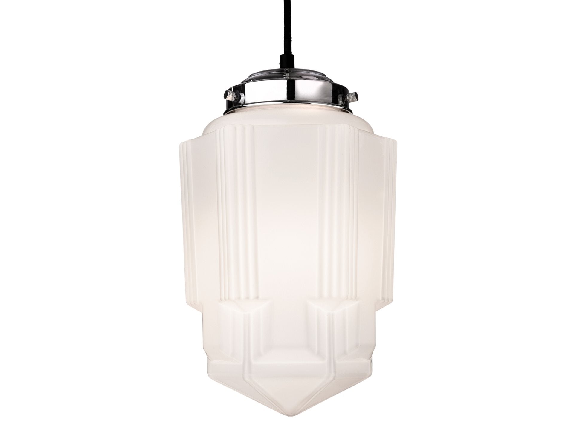 Art Deco Pendant- Chrome Various Finishes