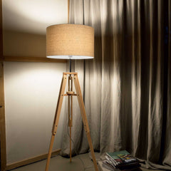 Klimt Floor Lamp - Wood Finish - Cusack Lighting