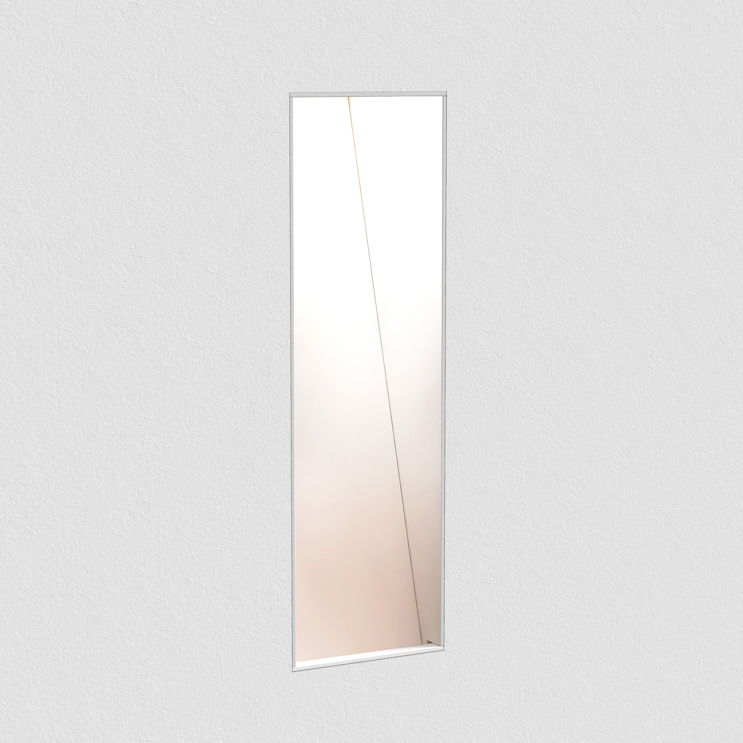 Borgo Trimless Bathroom Recessed Wall Light Integrated LED IP20 Various Types - Matt White Finish