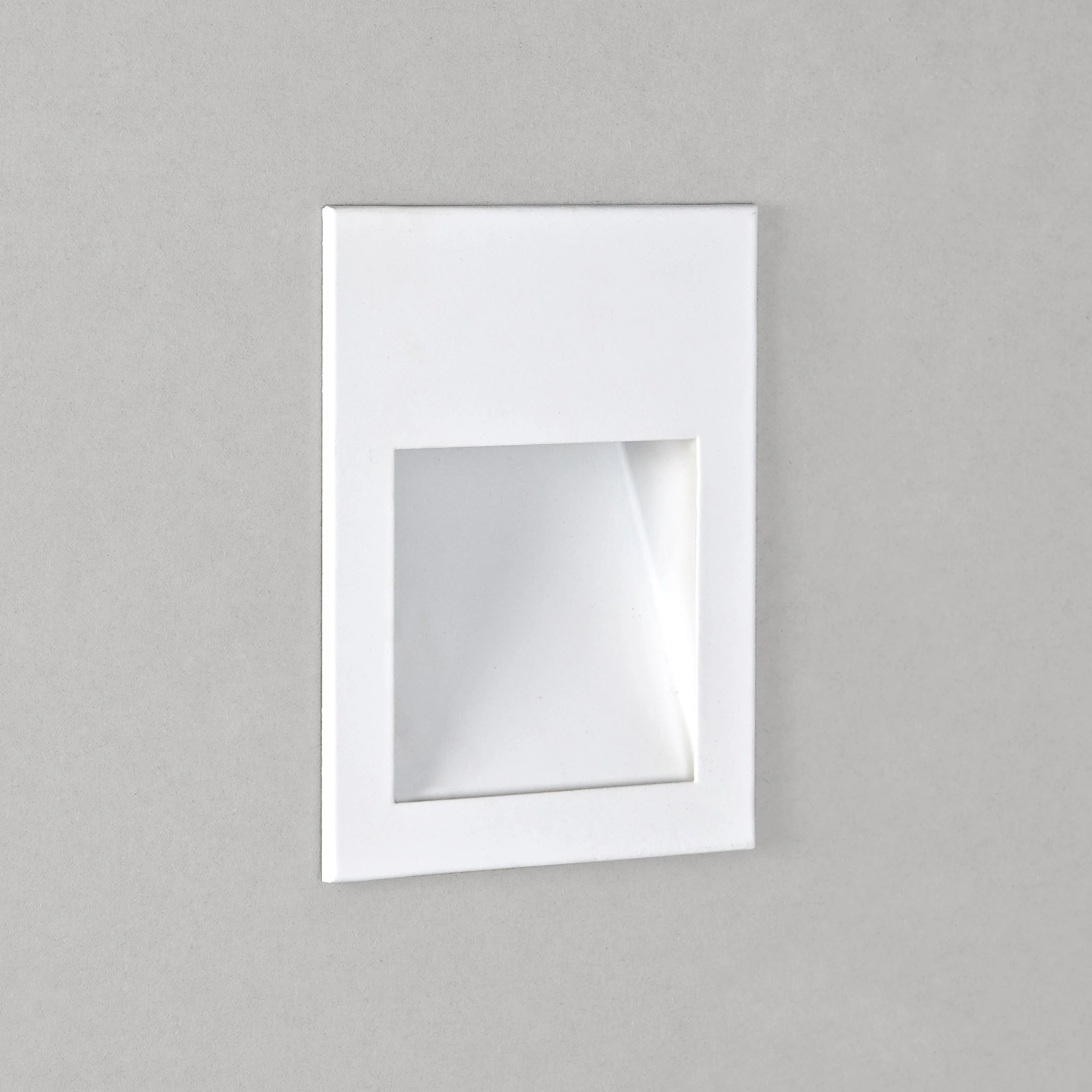 Borgo Recessed Wall Light Integrated LED IP65 Various Types - Matt White Finish