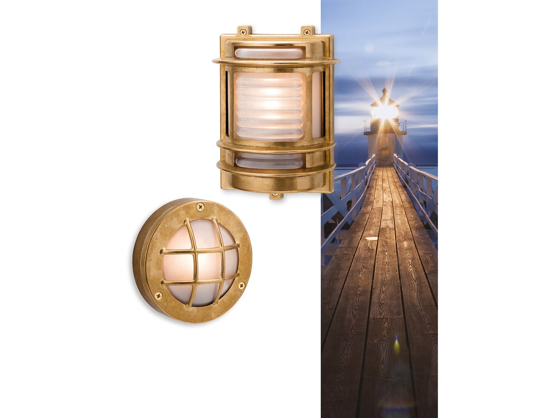 Inisheer Wall/Flush Fitting- Solid Brass Finish