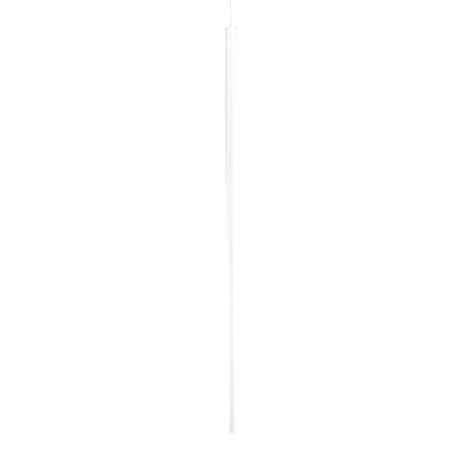 Ultrathin Pendant Light Fitting - White/Chrome/Black Finish