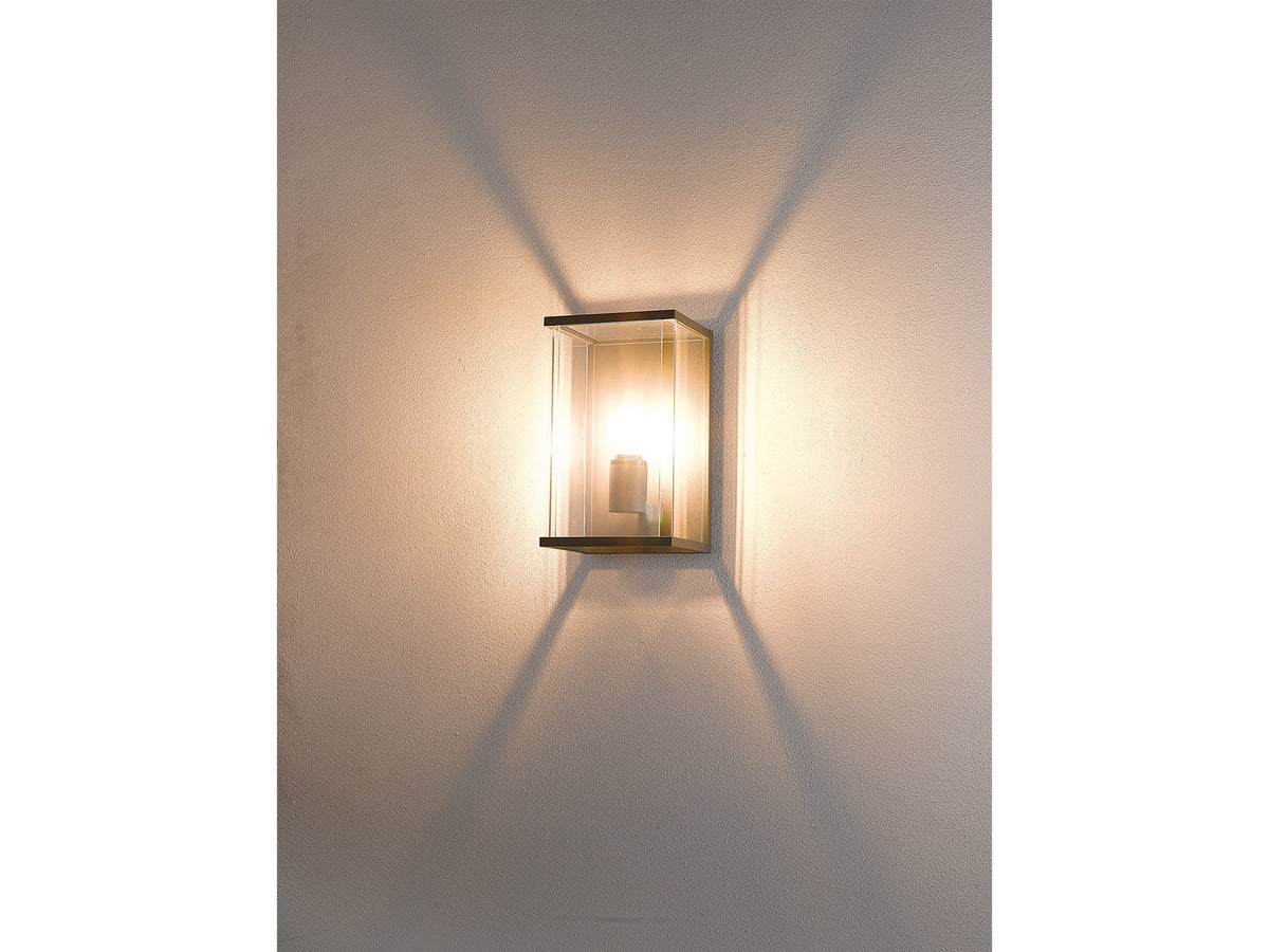 Carlton Wall Light- Graphite with Clear Glass