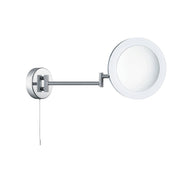 Magnifying Bathroom Mirror - Chrome Metal & Mirror