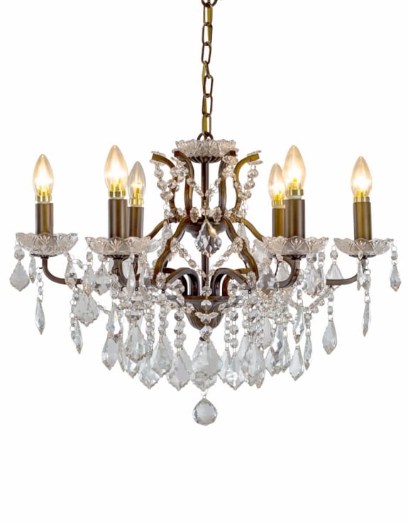 Jasmine 6/8/12Lt Chandelier Light - Various Finishes