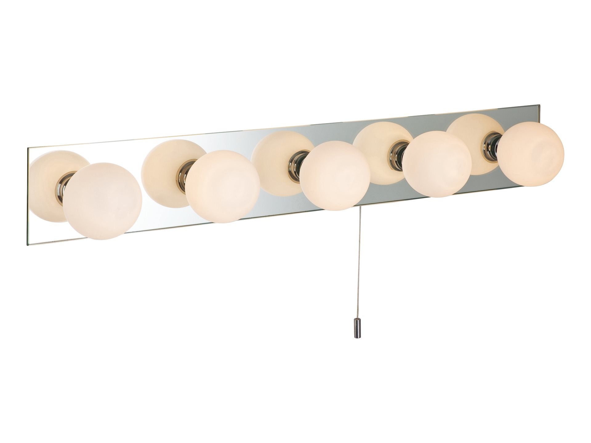 Showtime Mirror Wall Light with Opal Glass