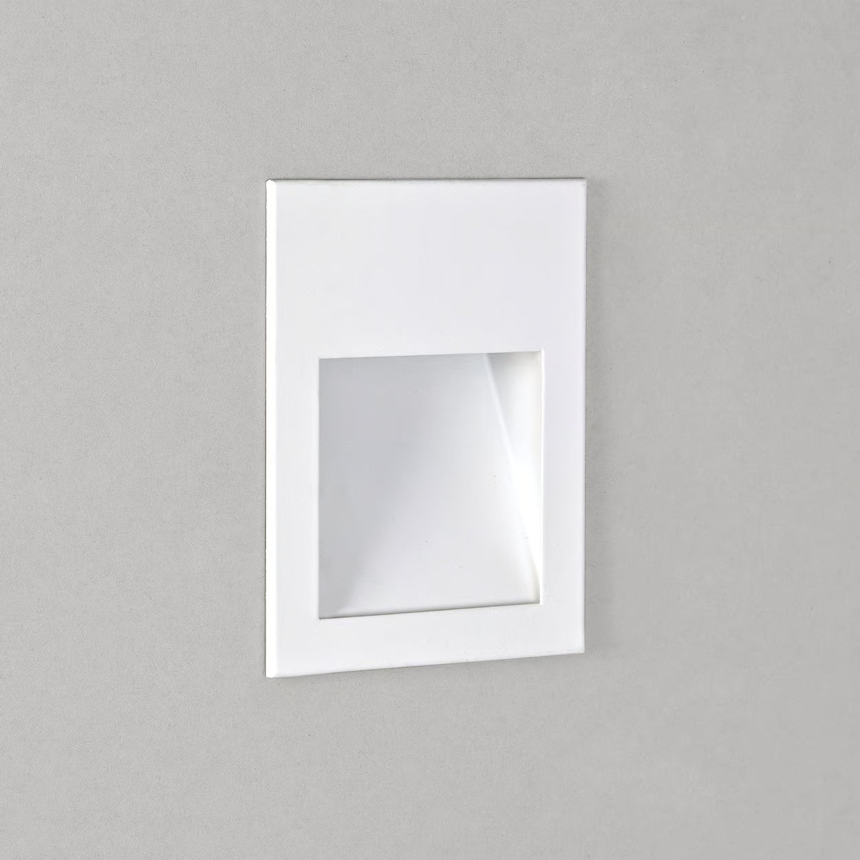 Borgo Recessed Wall Light Integrated LED IP65 Various Types - Matt White Finish
