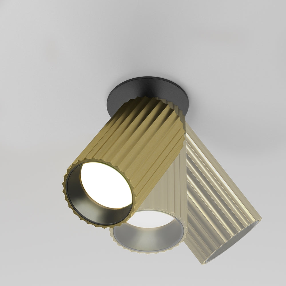 Calipso 10W Recessed Light- Brass/ Black/ White Finish
