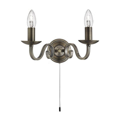 Richmond 2Lt Wall Light - Antique Brass