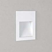 Borgo Recessed Wall Light Integrated LED IP65 Various Types - Matt White Finish