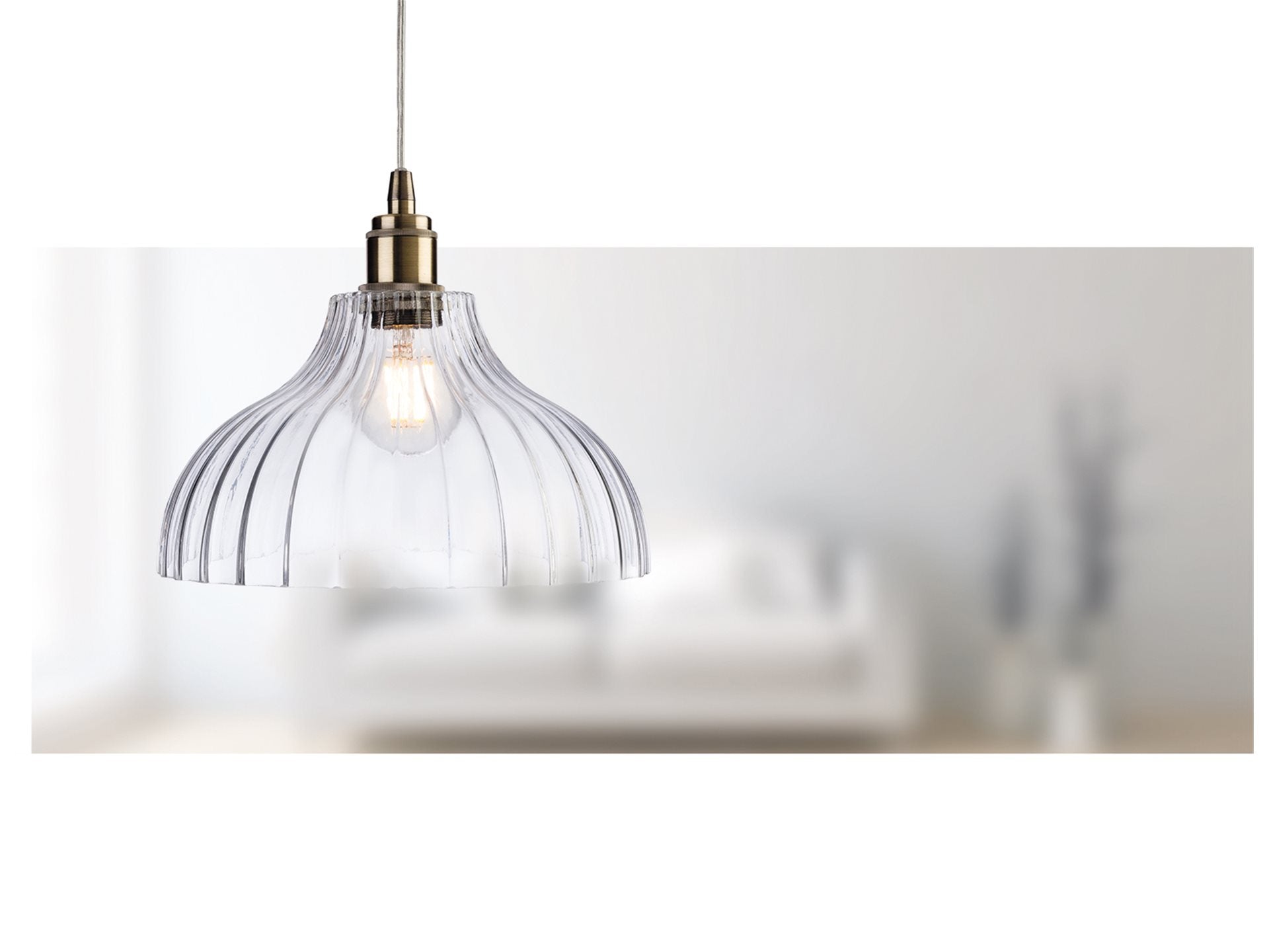 Victory Pendant- Antique Brass with Different Glass Finishes