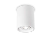 Oak 1Lt Round/Square Spotlight IP20  - White