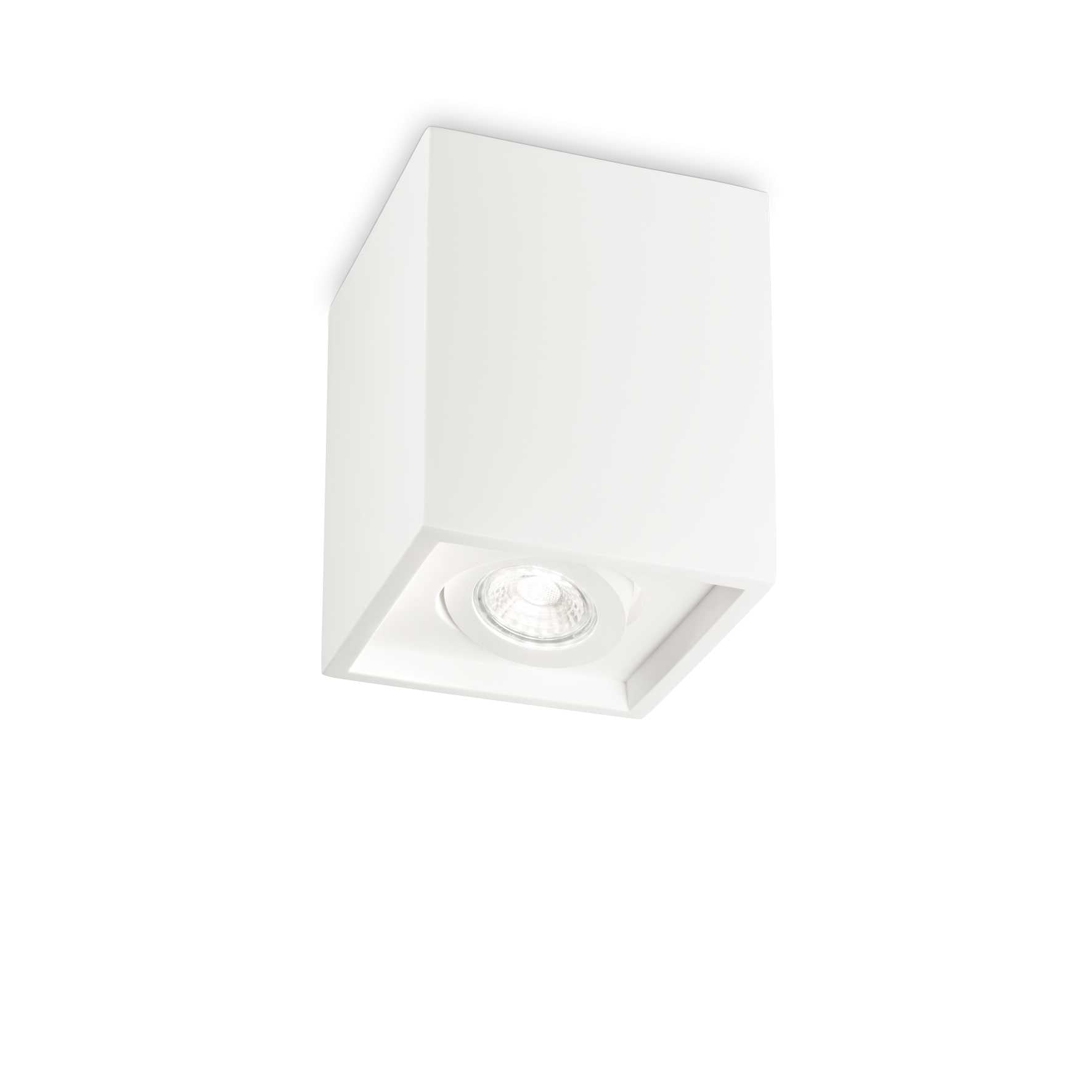 Oak 1Lt Round/Square Spotlight IP20  - White