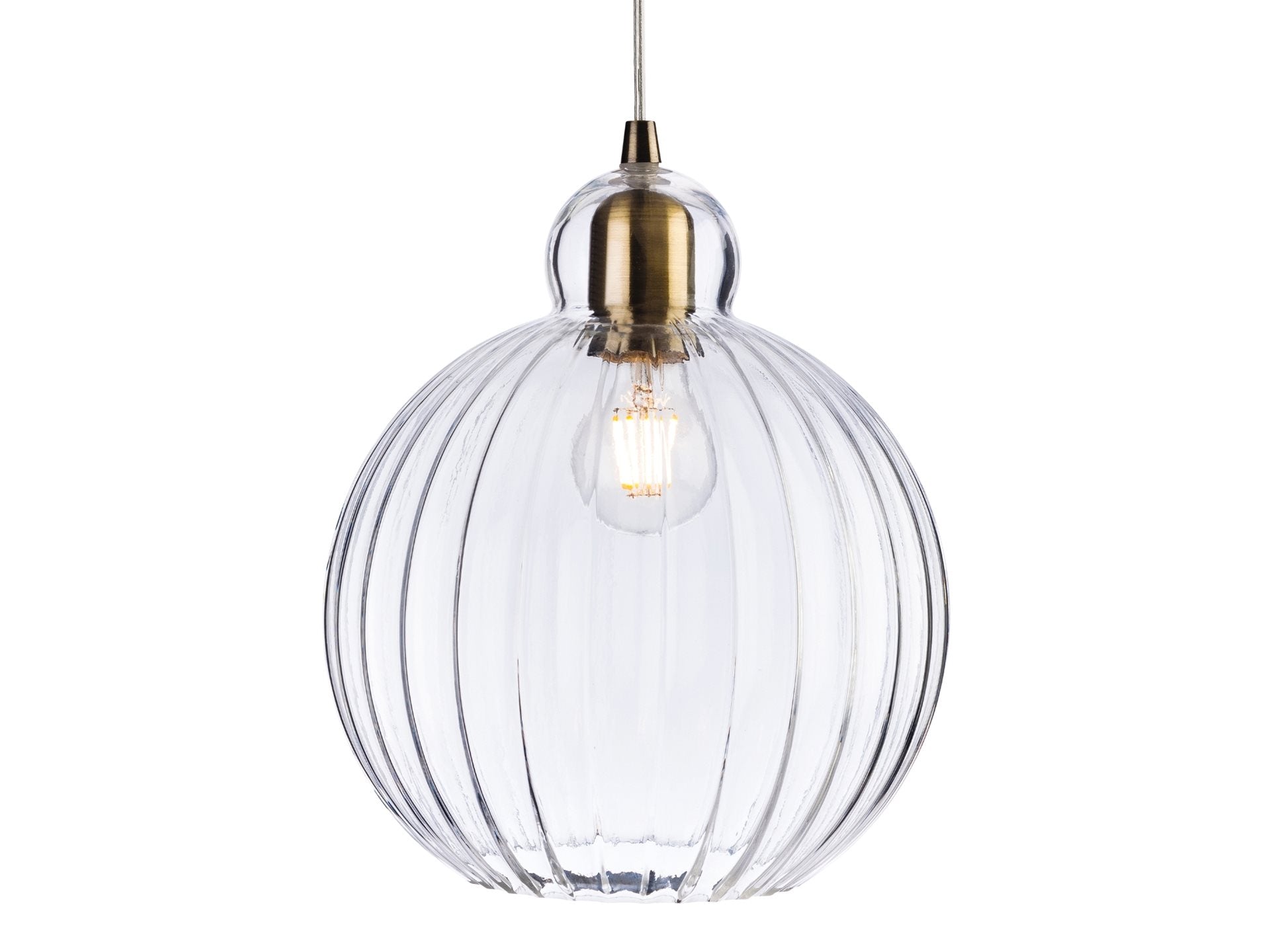 Victory Pendant- Antique Brass with Different Glass Finishes