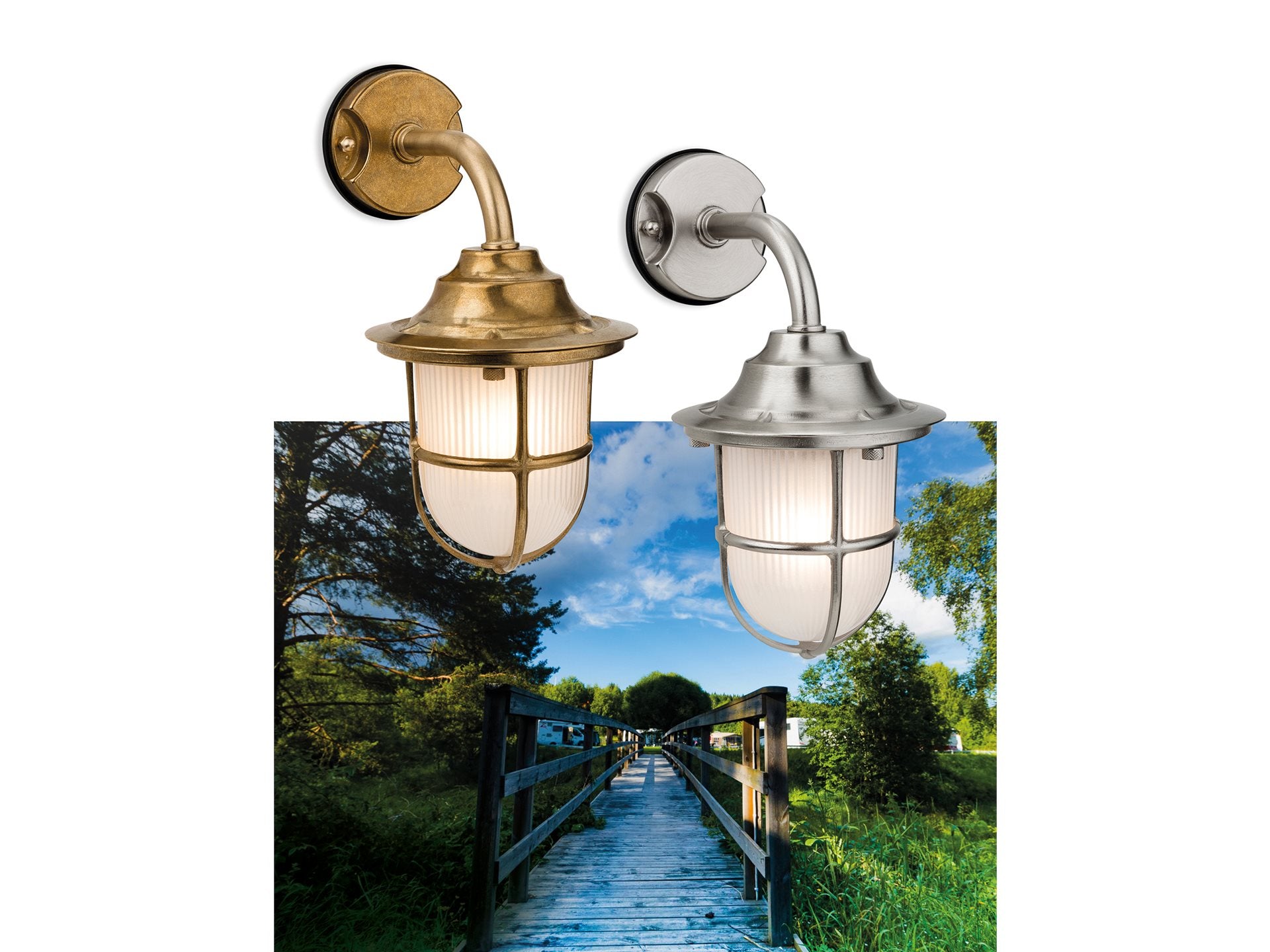 Corlis Wall Light- Brass/ Nickel Finishes