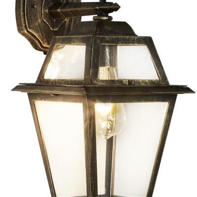 NEW ORLEANS UP/DOWN OUTDOOR DOWNLIGHT - BLACK GOLD, CLEAR GLASS, IP44