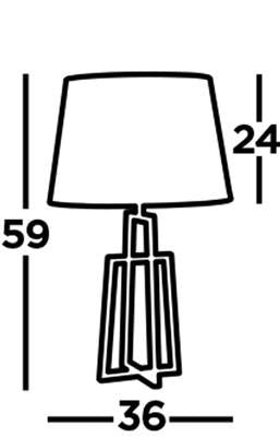 York Table Lamp - Chrome