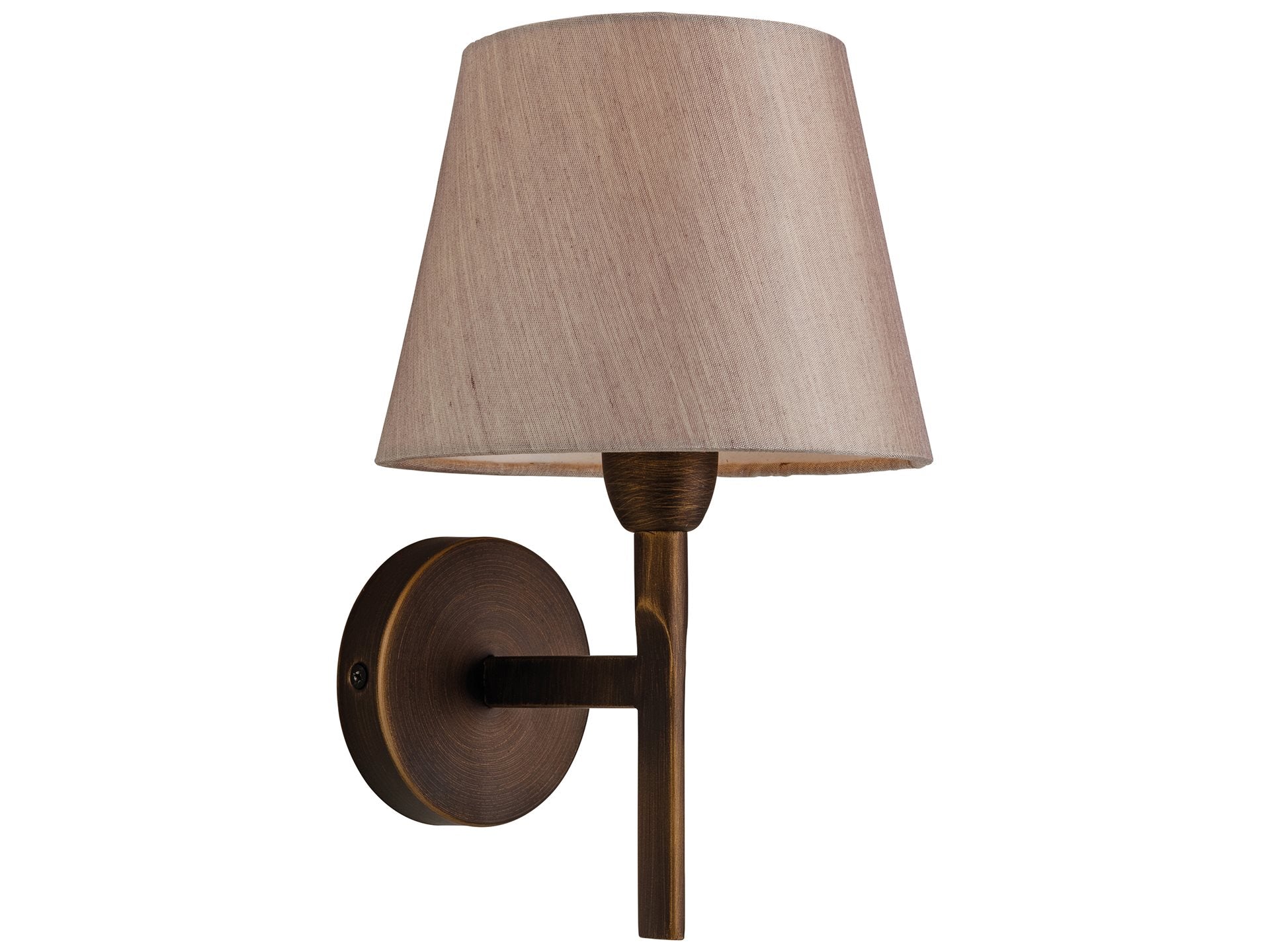 Transition Wall Light- Bronze/ Polished Steel