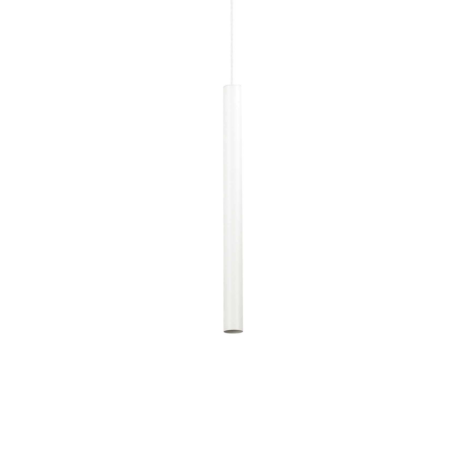Ultrathin Pendant Light Fitting - White/Chrome/Black Finish