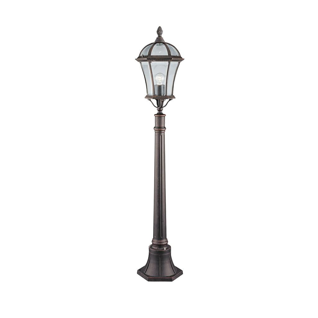Capri 1/3Lt Post Light IP23 -  Rustic Brown