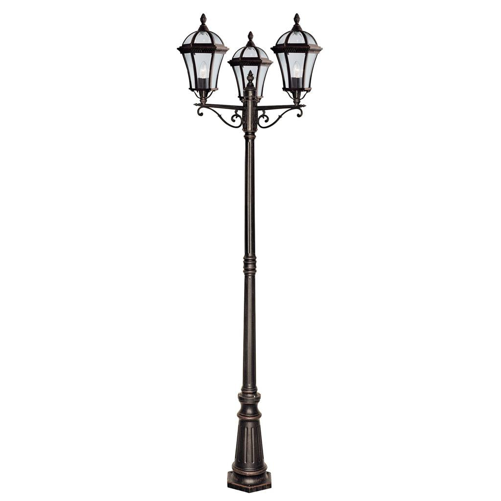 Capri 1/3Lt Post Light IP23 -  Rustic Brown