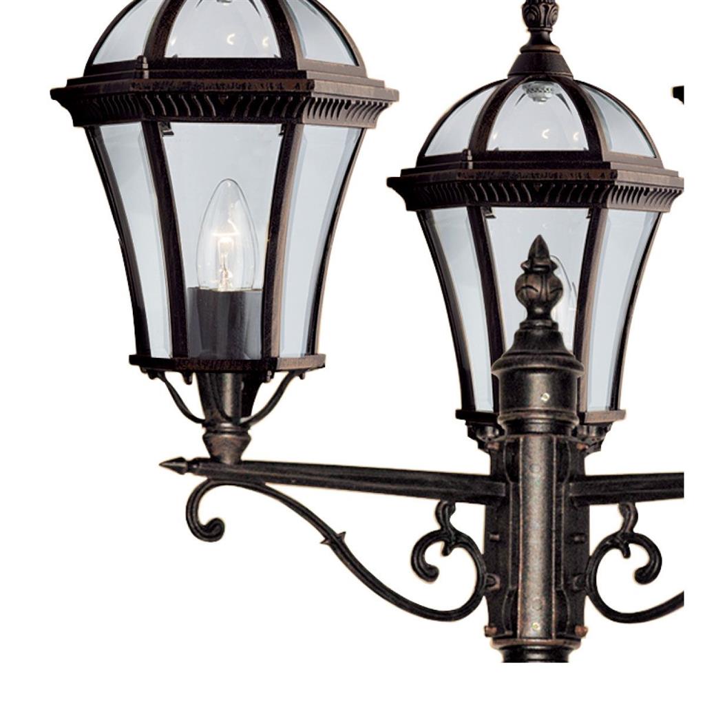Capri 1/3Lt Post Light IP23 -  Rustic Brown