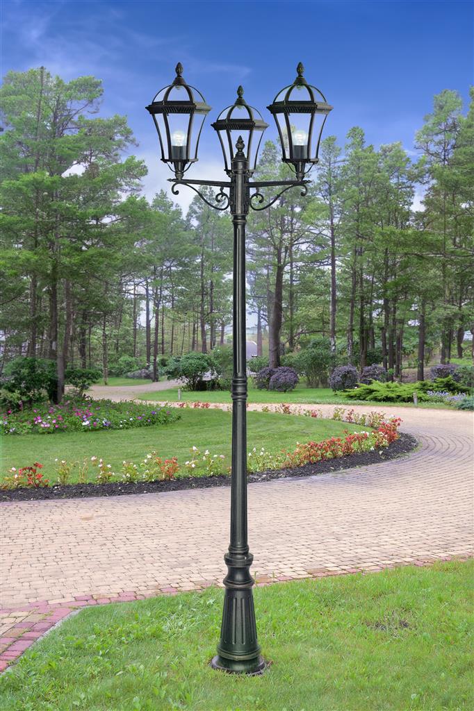 Capri 1/3Lt Post Light IP23 -  Rustic Brown