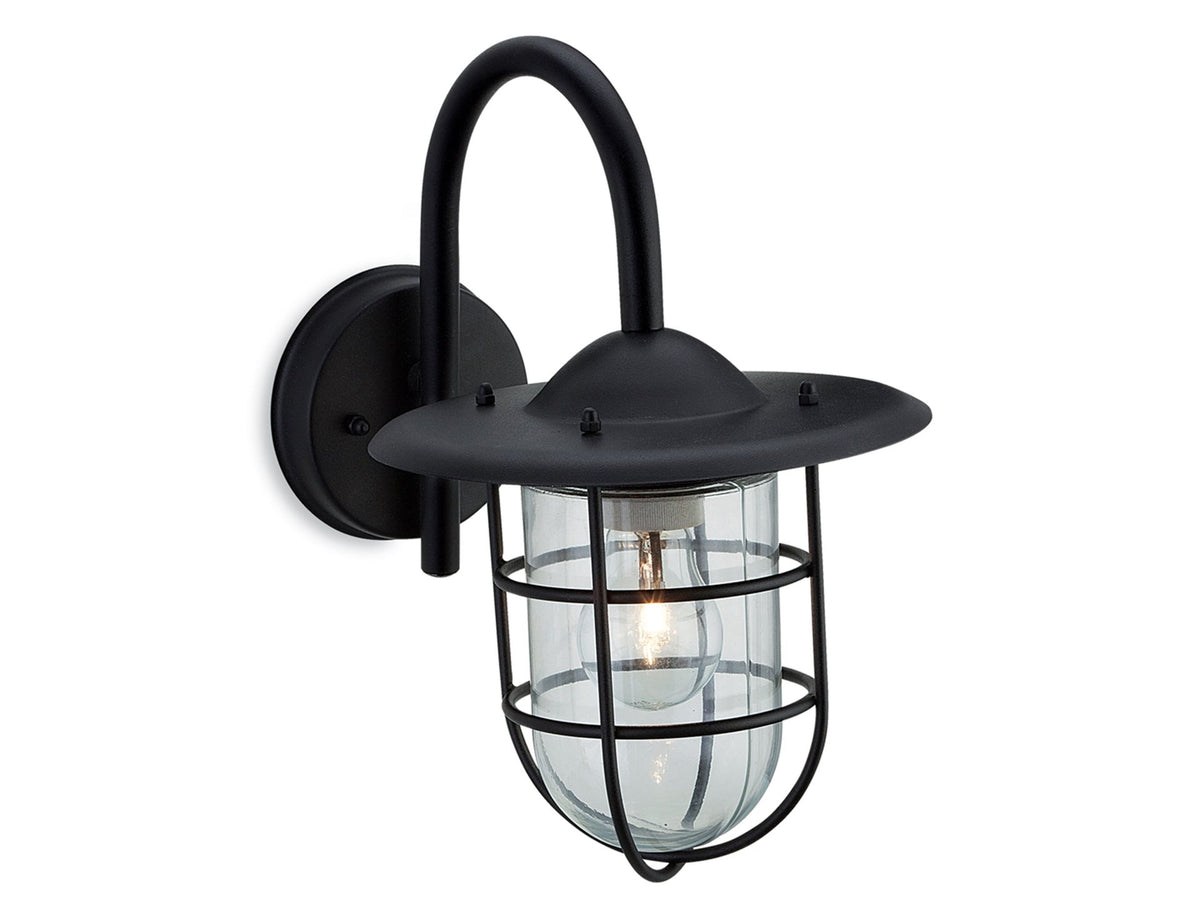 Cage Wall Light- Black/ Stainless Steel