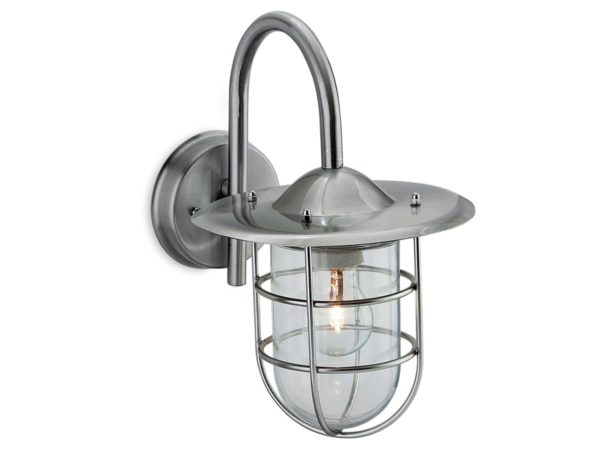 Cage Wall Light- Black/ Stainless Steel