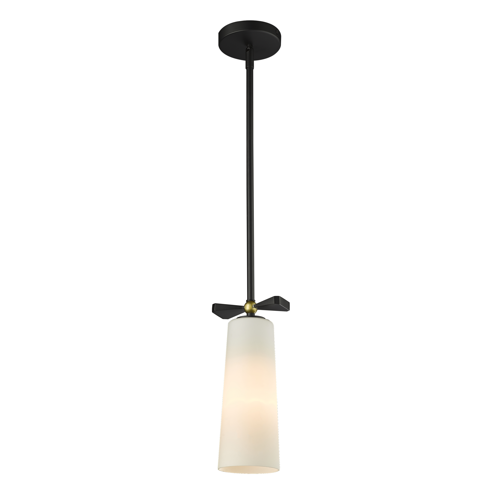 Bow Pendant Lamp  - Brass / Black