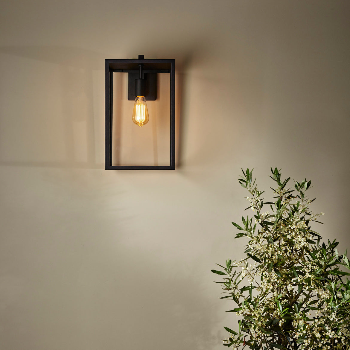 Box Outdoor Wall Lantern 270/350/450 IP23 - Matt Black