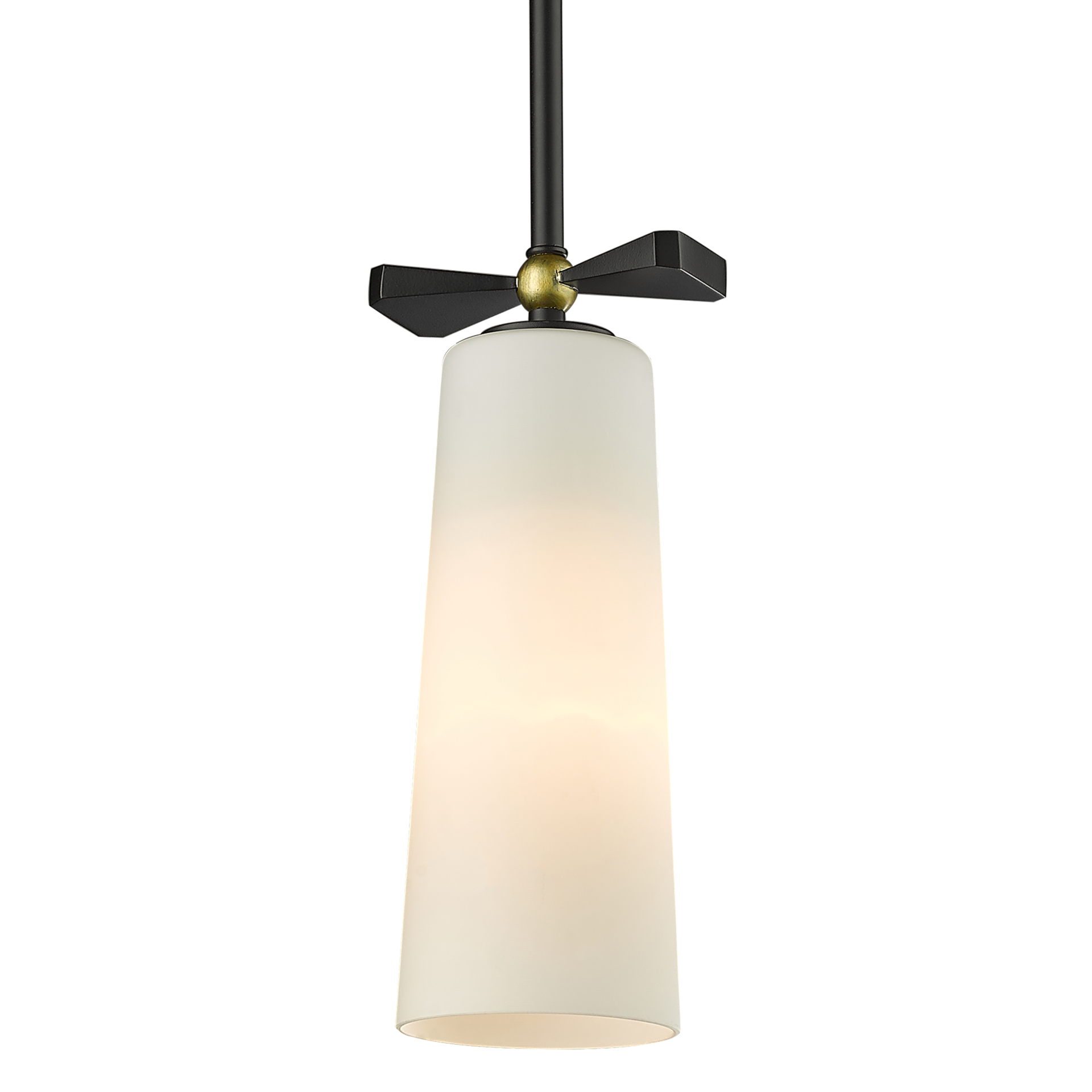 Bow Pendant Lamp  - Brass / Black